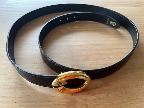 Gucci black leather belt - gucci,