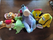 usati peluche lotto Di 5 Personaggi Disney Vari Buone Condizioni