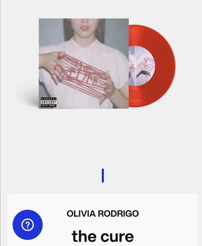 Olivia rodrigo the cure - olivia,