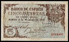 5 PESETAS 1936 SIN SERIE