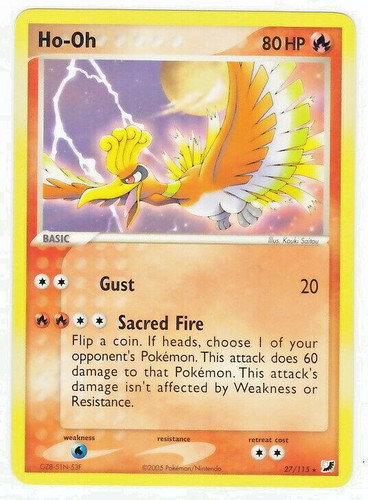 Pokemon oh carta - pokemon, rara