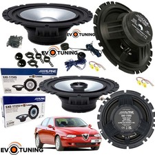 Kit 6 Casse Altoparlanti Alpine SXE Anteriori e Posteriori per Alfa Romeo 156