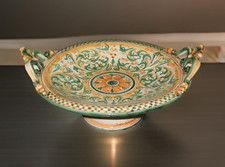 Alzata in Ceramica artistica italiana di Caltagirone centrotavola soprammobile