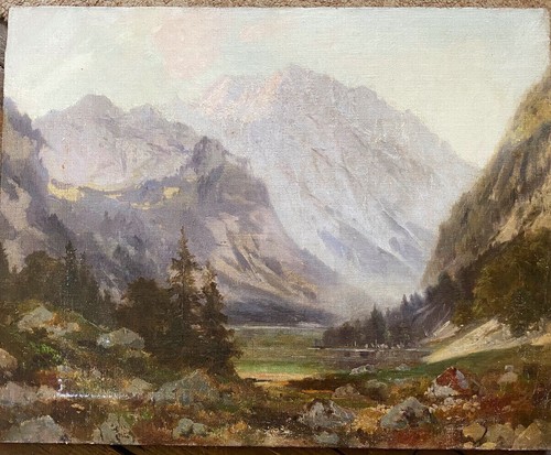 Oil painting 1860 - um, in