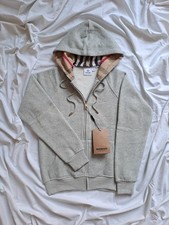  Felpa zip Burberry grigia 