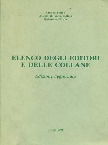 Elenco degli editori - editori, e