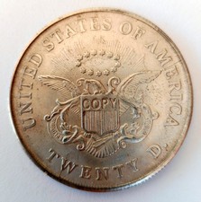 Moneta TWENTY DOLLARS - 20 DOLLARI 1849 U.S.A. - copia