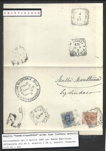 1897 20c 25c 62 - 1897, n.62
