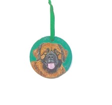 Leonberger Dog  Custom Painted