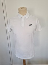 Polo uomo Hollister. Nuovo Con Etichette. Medium. Bianco. Originale 