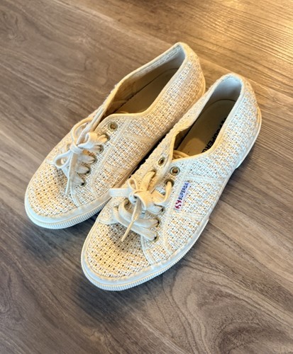 Superga woven tennis shoes - superga,