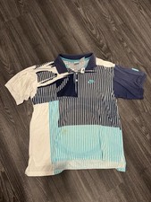 Polo tennis NIKE challenge court vintage anni 90 stampa rara Medium Agassi