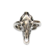Silver Horse Skull Ring Animal