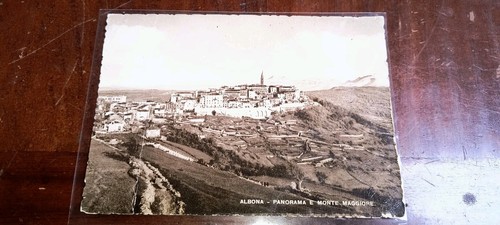 Cartolina albona panorama - cartolina,