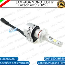 LAMPADA H7 6500K CANBUS XENON 6000 LM LUMEN MONO LED MONOLED X LENTICOLARE MOTO