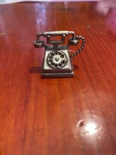 MINIATURA TELEFONO ARGENTO 800 SOPRAMMOBILE COLLEZIONE VINTAGE. Peso 10gr