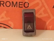 ALFA ROMEO GIULIETTA 116 INTERRUTTORE ROSSO 4 FRECCE CON CORNICE ORO 7 PIN