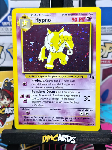 Pokemon hypno rara holo - 8/62,