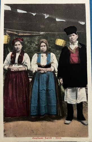 Cartolina oristano costumi - cartolina,