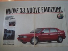 advertising Pubblicità 1986 ALFA ROMEO 33 QUADRIFOGLIO 1.7