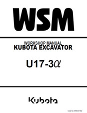 Kubota U17-3 alpha Workshop