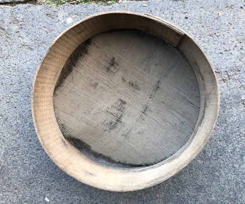Antico setaccio legno e - in,