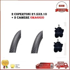 2 Copertoni Mtb 27.5x2.10 Bici Pneumatici Mountain Bike Gomme Rigido 27 Tpi