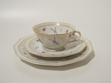 ANTICO TRIO SET TE' ART DECO BERNARDAUD & CO LIMOGES PORCELLANA ANNI 30