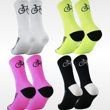 4 Paia Calze Uomo Ciclismo Corsa Mtb Gravel Taglia Unica