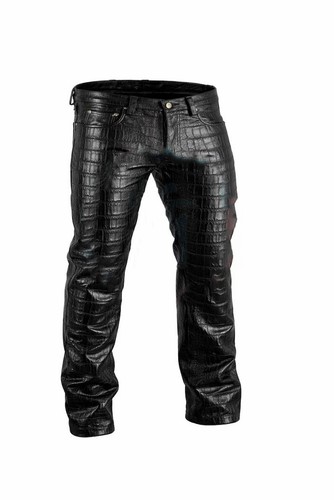 Pantalone uomo pelle nero