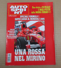 Rivista AUTO SPRINT 1/7 marzo 2005 poster Formula 1 Ferrari monoposto piloti