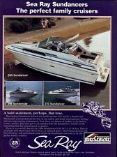 1984 CARTA PUBBLICITARIA BARCA COLORE Sea Ray Sundancer 260 245 270 Chris Craft 60 Modelli 