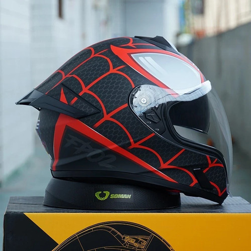 Casco integrale moto spiderman - integrale,