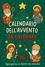 Calendario dell’Avvento da colorare – 24 Santi diversi | Natale religioso Bimbi