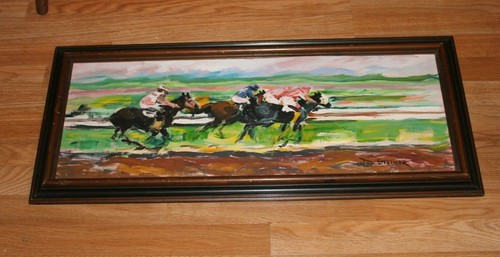 Quadro purosangue corsa