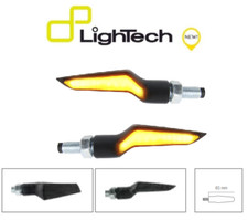 LIGHTECH COPPIA INDICATORI FRECCE LED FRE931NER UNIVERSALI OMOLOGATE MOTO