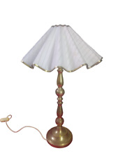 GRANDE LAMPADA DA TAVOLO IN OTTONE ANNI 60 MADE IN ITALY CON PARALUME