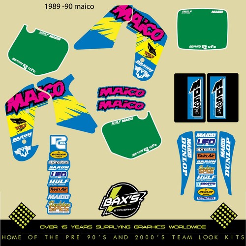 Maico 1989 1990 kit grafico - kit,