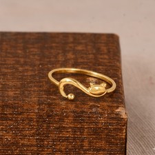 Anello Gatto Oro Regolabile