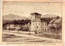MARINA DI PIETRASANTA -LE FOCETTE  -VILLA GROTTANELLI -ILLUSTRATORE BASTIANELLI