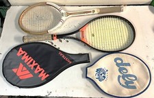 TENNIS COPPIA RACCHETTE VINTAGE ANNI 70-80 MARCA MAXIMA -DELY - PAIR OF RACKETS