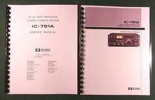 Icom IC-751A Manuali Istruzioni e Servizio: Schemi 11" X 36", Coperture Plastica