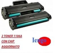 2 Toner compatibile per HP W1106A Laser MFP 135a 135w 137fnw 107a 107w CON CHIP