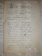 H8735 DOCUMENTO ANTICO 1866