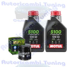 Kit Tagliando Olio Motul 5100 10W50 Per Peugeot Scooter 400 Metropolis 2013>2018