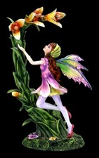 Elfi Figura - Beeny che Raccoglie Nektar - Fantasy Fata Fiore Pixie Dekostatue