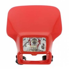 mascherina portafaro con faro alogeno rossa Honda Xr 250 Xr 400 Xr 600