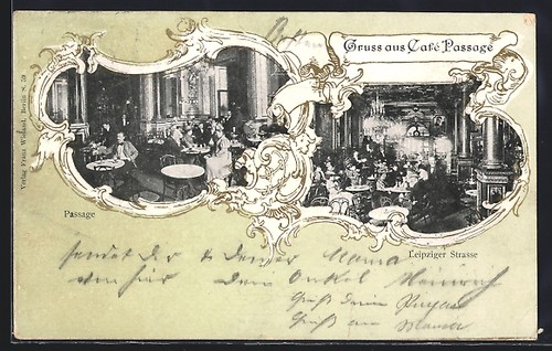 Cartolina berlino café keck - berlino,,