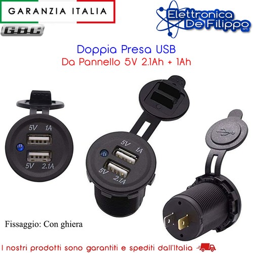 Doppia presa usb pannello - doppia, da