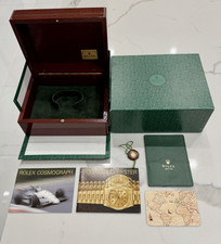 ORIGINALE Vintage Rolex Daytona 16528 Zenith Orologio Legno COMPLETO Scatola Libretto Tag SET